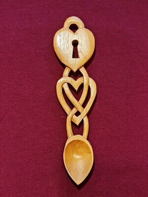 Keyhole, Heart and Celtic Knot Lovespoon