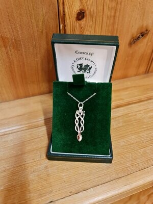 Solid Hearts/Celtic Knot Lovespoon Necklace