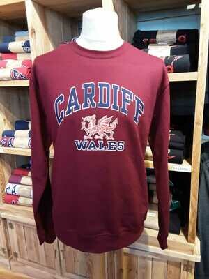 Cardiff Harvard Maroon Sweatshirt
