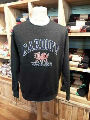 Cardiff Harvard Heather Grey Sweatshirt