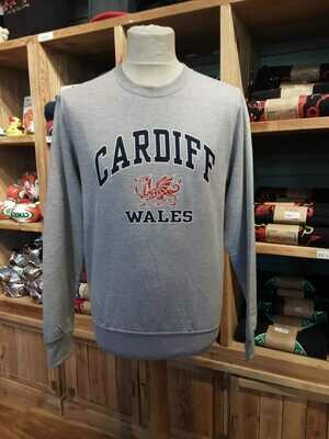 Cardiff Harvard Sports Grey Sweatshirt
