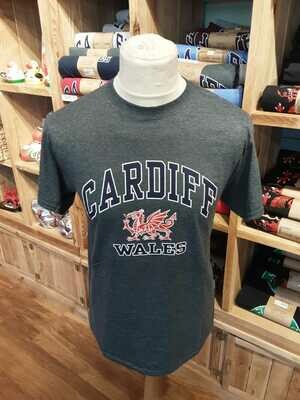 Cardiff Harvard T-Shirt Heather Grey