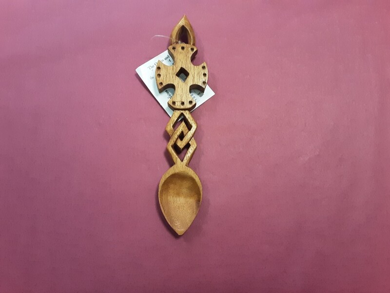 The celtic cross and diamond lovespoon