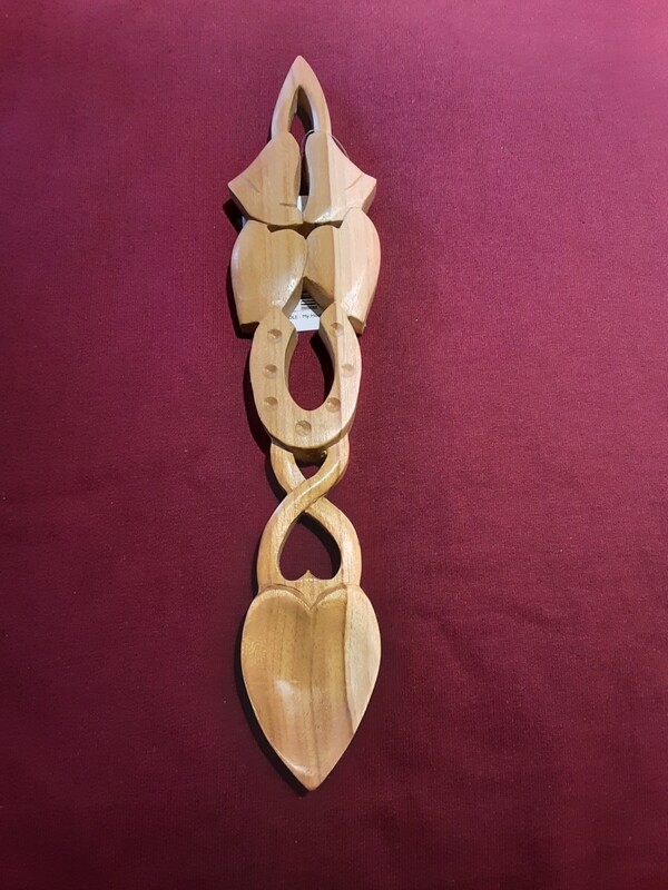 Rs36 Bells, hearts two tone lovespoon