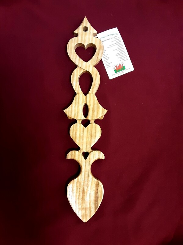 L86 Twist, bells and heart lovespoon
