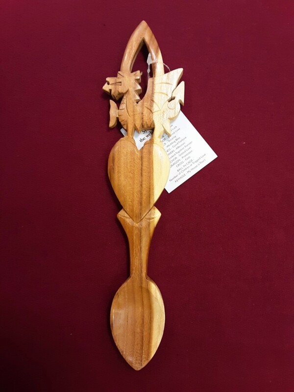 RS46 Dragon/ solid heart lovespoon
