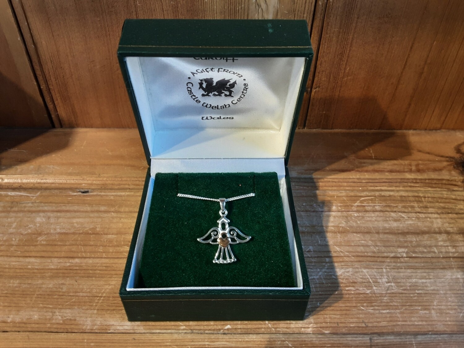 Celtic angel necklace