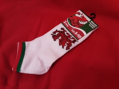 Pack of 2 Wales trainer socks