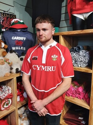 Red cooldry rugby shirt