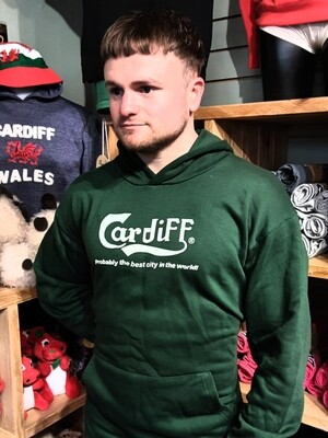 Green adults Cardiff... probably the best city hoodie