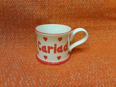 Cariad pottery mug