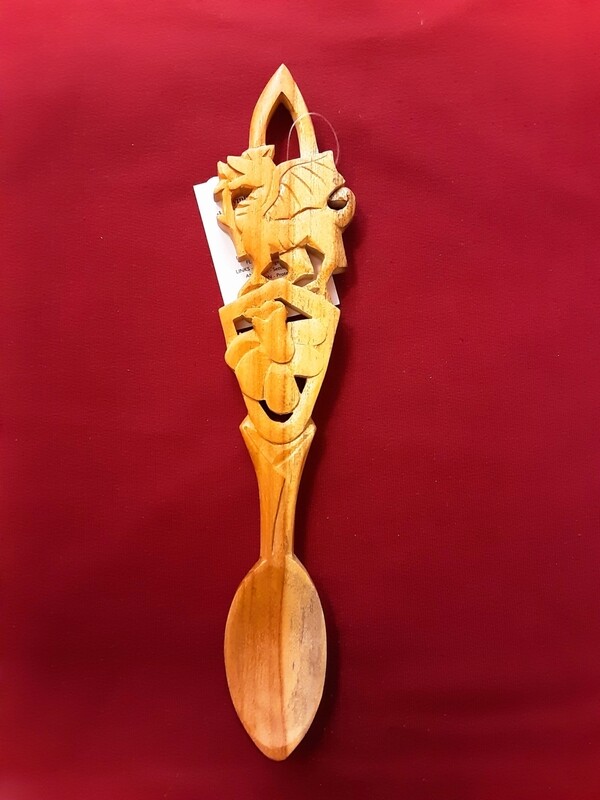 RS42 Dragon, shield, daffodil lovespoon