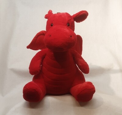 Large Welsh dragon plush toy
