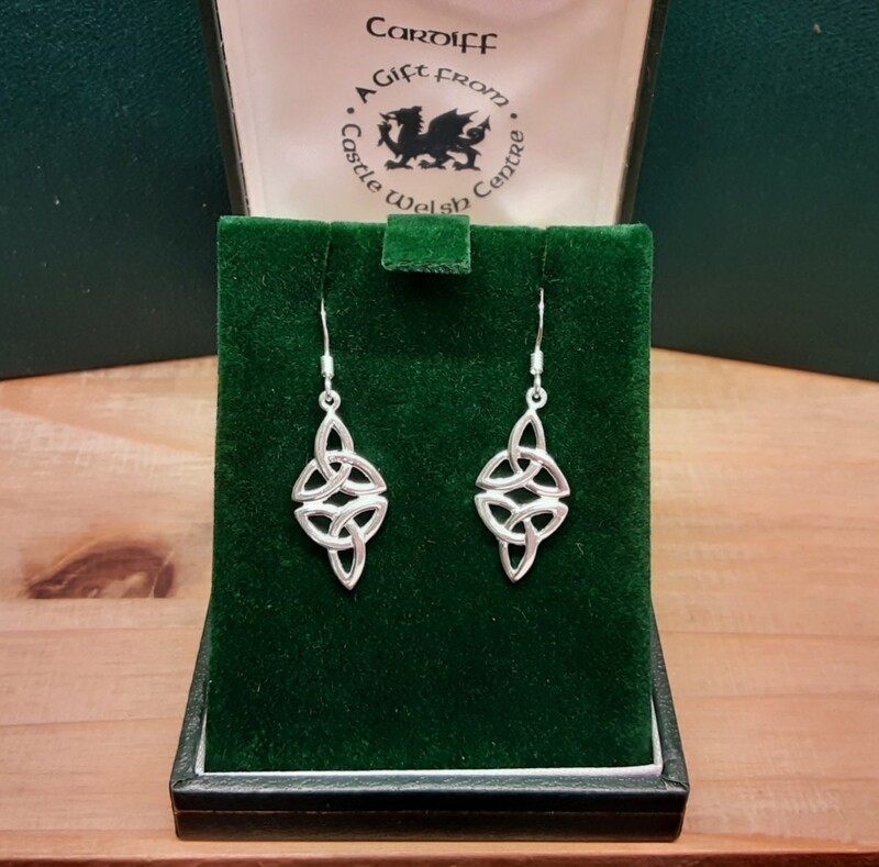 Double trinity knot earrings