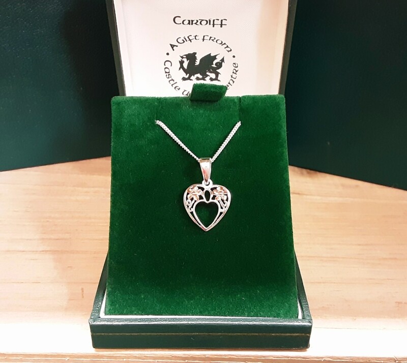 Heart/ Daffodil necklace