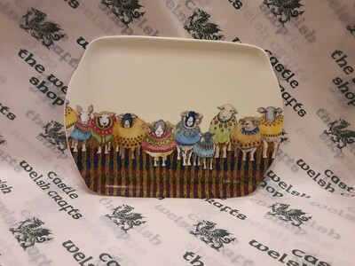 Sheep in sweaters small tray