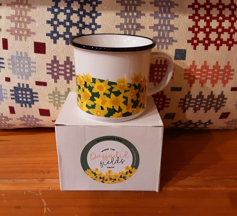 Daffodil fields 8oz camping mug