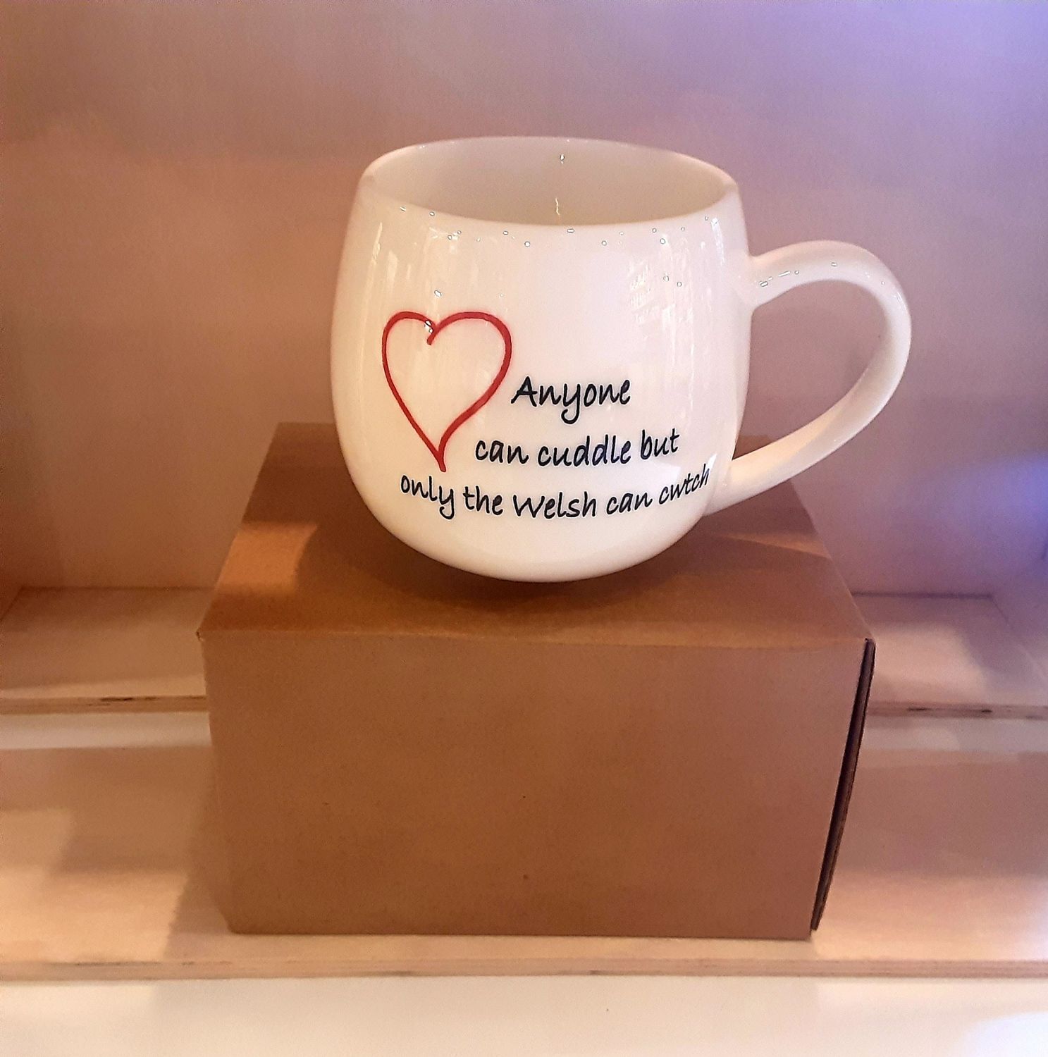 Anyone can cuddle mug