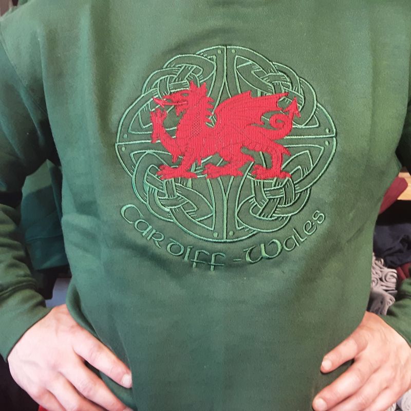Welsh Dragon celtic sweatshirt