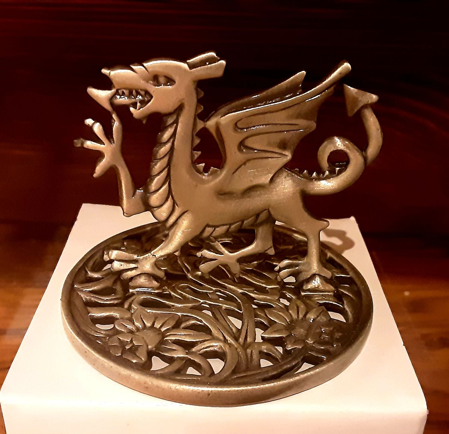 Metal Welsh Dragon ornament