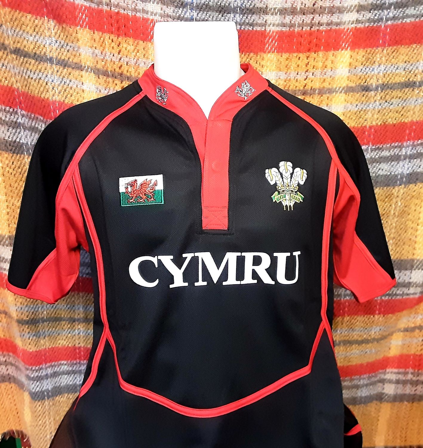 Black cooldry rugby shirt