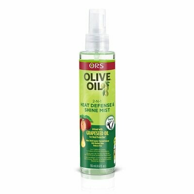 ORS Haircare Olive Oil Brume 2 en 1 Brillance & Protecteur thermique à l'huile de pépins de raisins ( 136ml )