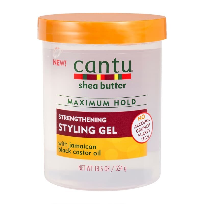 Cantu Shea Butter Maximum Hold Styling Gel with jamaican black castor oil ( 524g )