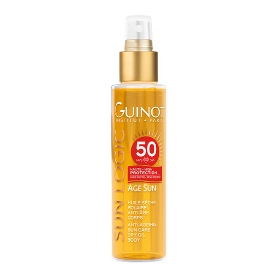 GUINOT AGE SUN Logic Huile Sèche Solaire Anti-Âge Corps SPF50 ( 150ml )