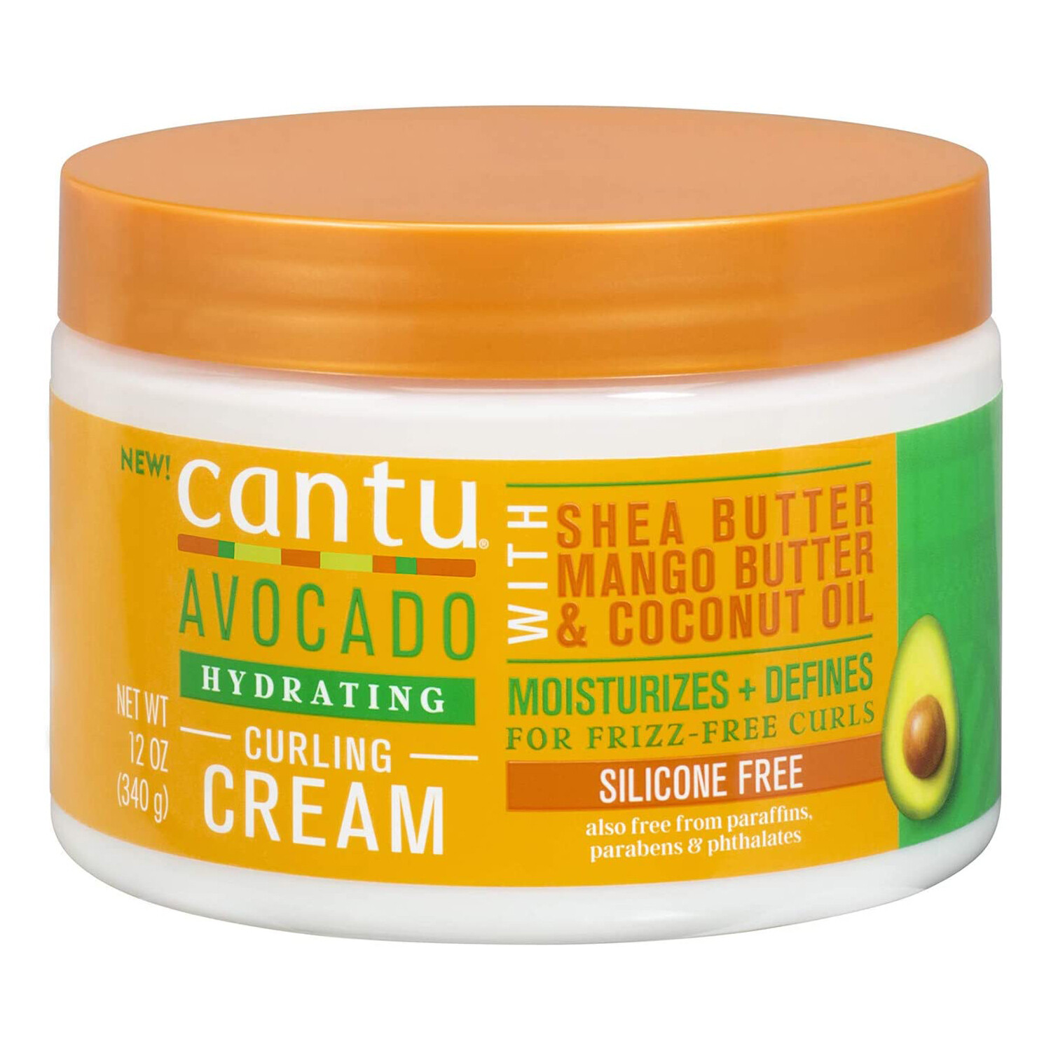 Cantu Shea Butter Hydrating Avocado Curling Cream Coconut Oil (340ml)