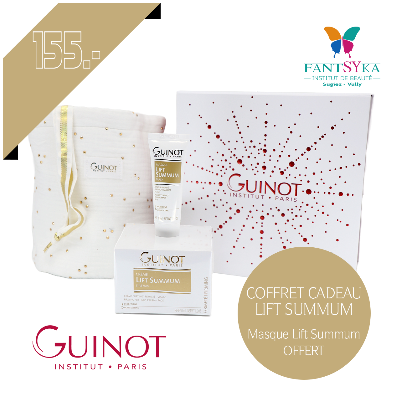 ☆ GUINOT Coffret Cadeau Crème LIFT SUMMUM + Masque Lift Summum GRATIS |  FANTSYKA