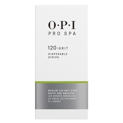 OPI ProSpa | Disposable Grit Strips 120/20 - 20 Bandes jetables pour lime Grain 120