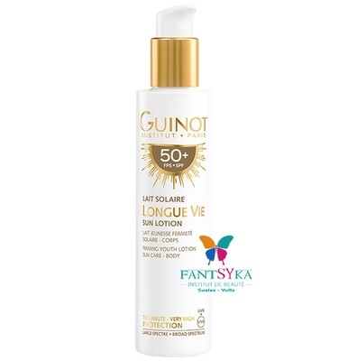 GUINOT Lait Solaire Longue Vie - Lait Jeunesse Fermeté Solaire - Corps FPS 50+ ( 150 ml )