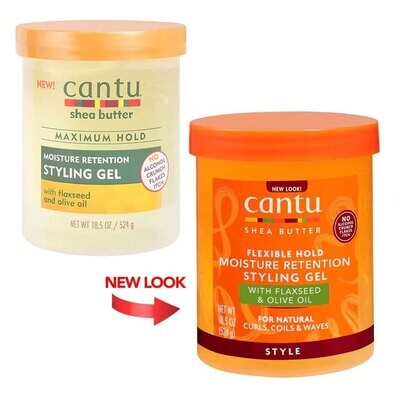 Cantu Shea Butter Maximum Hold Styling Gel with jamaican black castor oil ( 524g )
