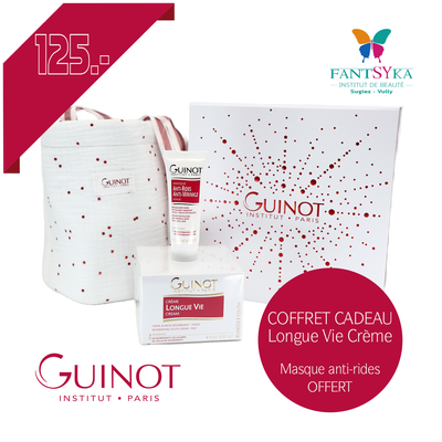 GUINOT Coffret Cadeau Crème Longue Vie Visage + Masque Anti-Rides GRATIS