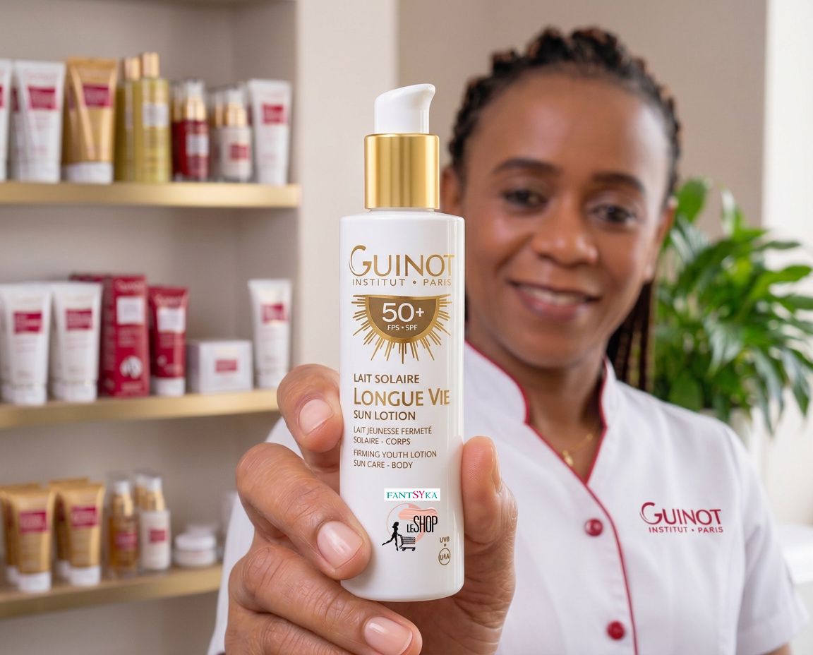 ☀️ GUINOT Lait Solaire Longue Vie - Lait Jeunesse Fermeté Solaire - Corps FPS 50+ ( 150 ml )