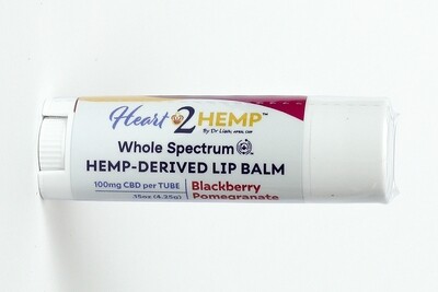CBD Lip Balm Whole Spectrum - Blackberry Pomegranate - 100 MG each Balm
