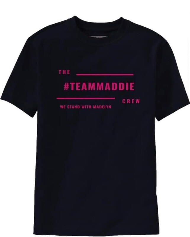 Team Maddie Crew - black tshirt