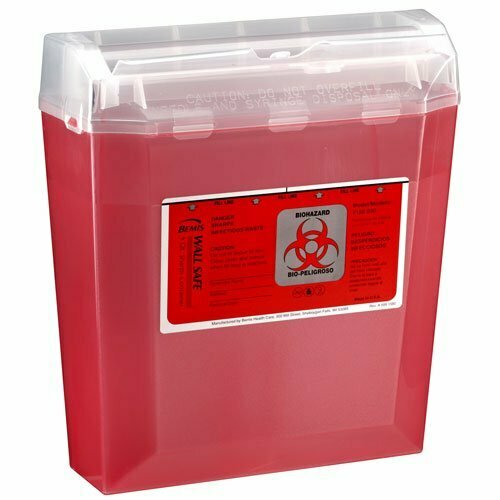 BEMIS WALL-SAFE 5 QT SHARPS INSERT WITH COVER CS 24