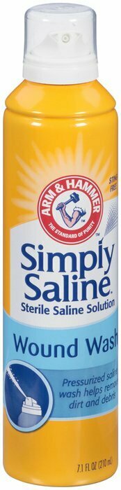 ARM & HAMMER SIMPLY SALINE WOUND WASH SALINE AEROSOL 7.4 OZ EA