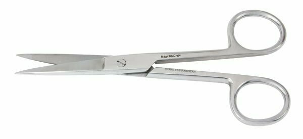 VANTAGE STAINLESS STEEL SCISSOR 6.5" SHARP/SHARP POINTS