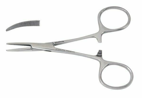 VANTAGE STAINLESS STEEL MOSQUITO FORCEP 3.5" CRVD