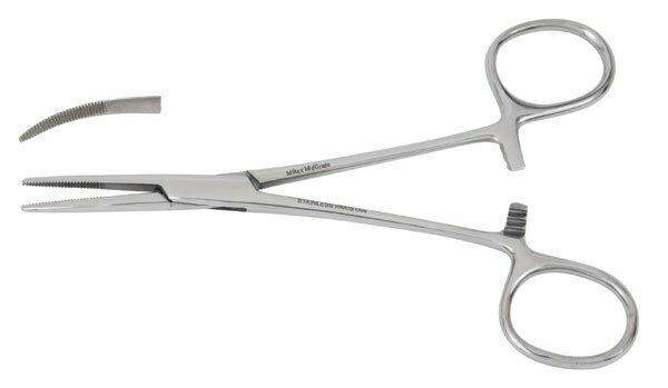 VANTAGE STAINLESS STEEL HEMOSTATIC FORCEP 5.5" CRVD