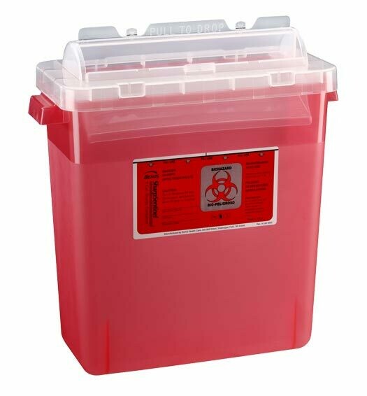 BEMIS SENTINEL 3 GAL SHARPS INSERT WITH COVER EA
