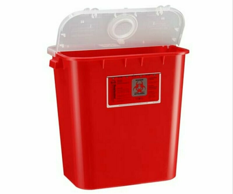 BEMIS SENTINEL SHARPS CONTAINER RED 8 GAL CS 10