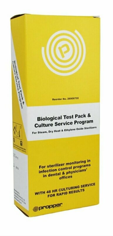 PROPPER INDIVIDUALLY WRAPPED STERILIZER TEST PACK WITH INSTRUCTIONS