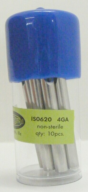 INDUSTRIAL STRENGTH NON STERILE HIGH QUALITY PIERCING NEEDLE: 4 GAUGE 10/PK