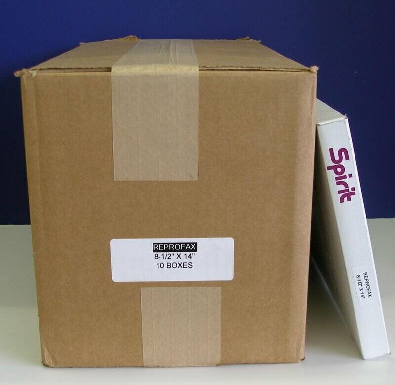 SPIRIT BRAND THERMOFAX PAPER 100 SHEETS/BX