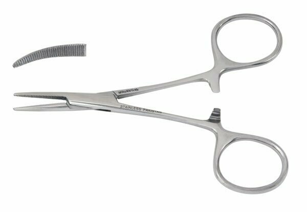 VANTAGE STAINLESS STEEL MOSQUITO FORCEP 3.5" CRVD