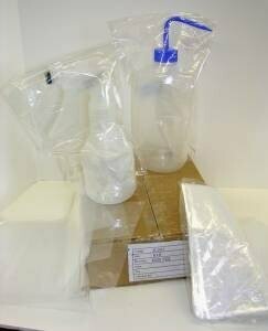 DISCOUNT PLASTICS 1 MIL PLASTIC BARRIER BAG FOR WASH BOTTLE 6" X 9" BX1000