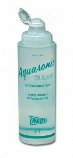 PARKER AQUASONIC CLEAR ULTRASOUND TRANSMISSION GEL 8 OUNCE (USED ALSO AS STENCIL TRANSFER MEDIUM)